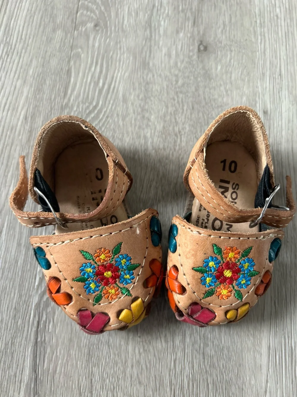 Baby Girl Flower Mexican Huarache